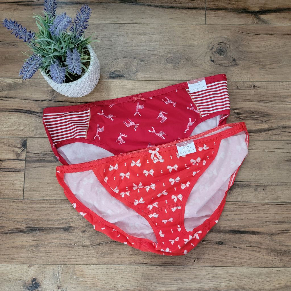 NEW Cacique Panties Cotton Hipster & String Bikini Holiday Underwear Lot 18/20